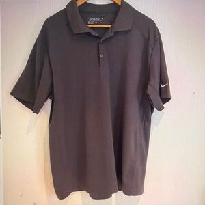 NIKEGOLF Men Dri Fit Gray Short Sleeve Polo Shirt Size XL